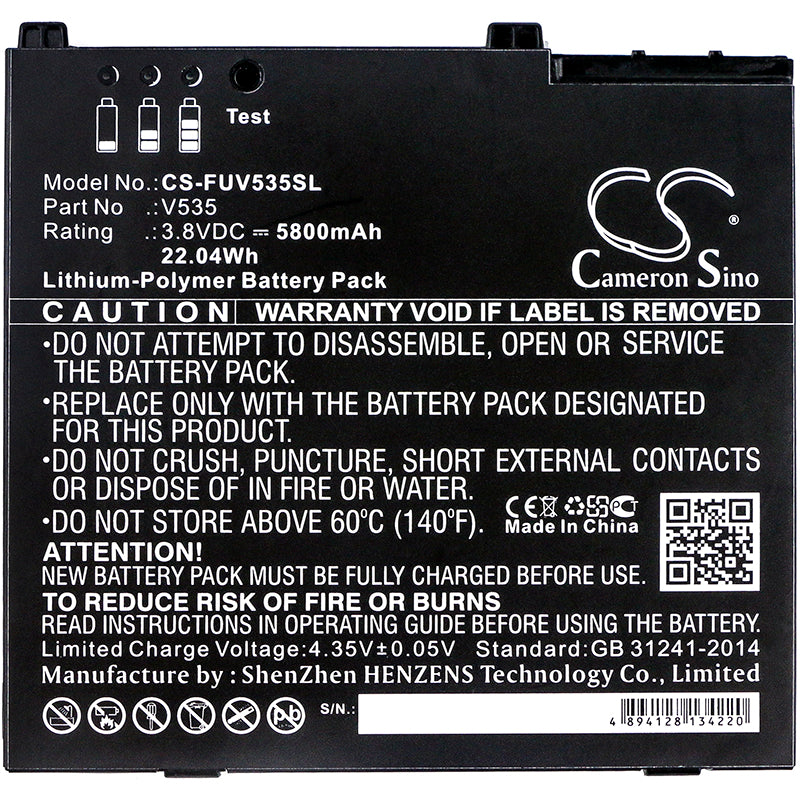 Replacement Battery for Fujitsu | Zebra Lifebook Stylistic V535 – Tablet – 5800mAh / 3.8V - image 3