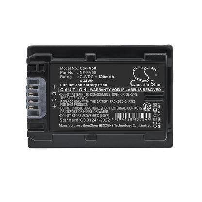 Replacement Battery for Sony HDR-TG1 – Camera – 600mAh / 7.4V