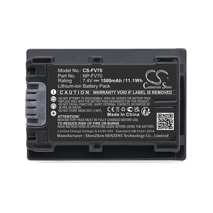 Replacement Battery for IDX System | Sony MC-2U – Camera – 1500mAh / 7.4V