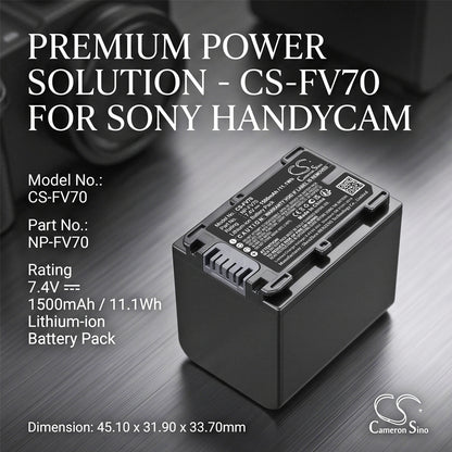 Replacement Battery for IDX System | Sony MC-2U – Camera – 1500mAh / 7.4V