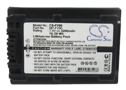 Replacement Battery for Sony  DCR-SR100 – Camera – 2200mAh / 7.4V