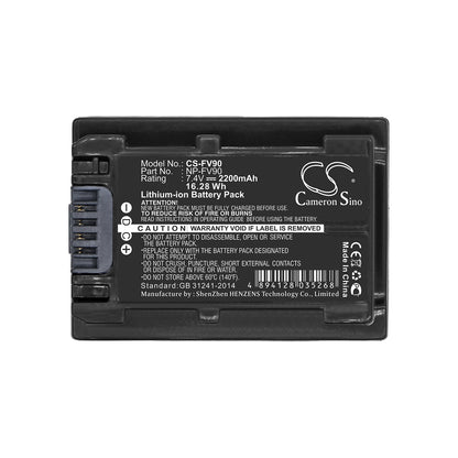 Replacement Battery for Sony HDR-TG1 – Camera – 2200mAh / 7.4V