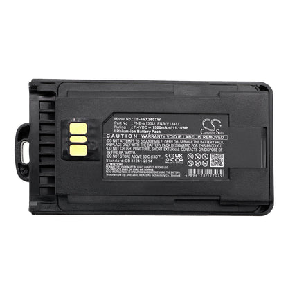Replacement Battery for Vertex  EVX-231 – Two-Way Radio – 1500mAh / 11.10Wh / 7.4V