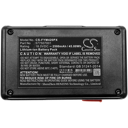 Replacement Battery for Flymo Easicut 420 – Garden Tool – 2500mAh / 18V - image 5