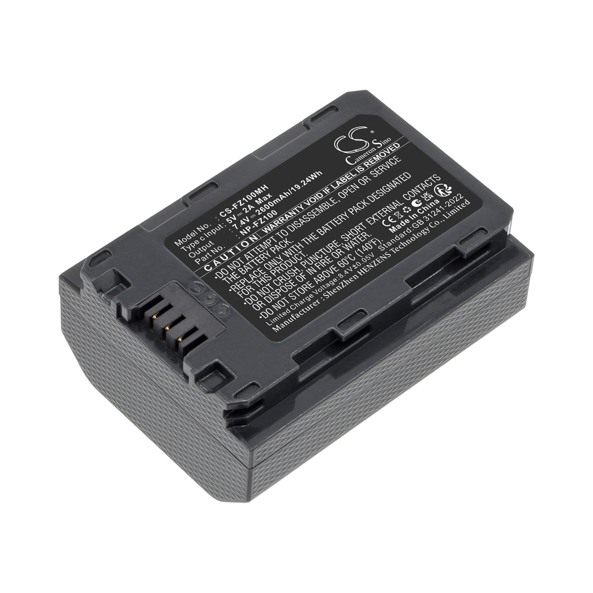 Replacement Battery for Sony A7 Mark 3 – Camera – 2600mAh / 7.4V