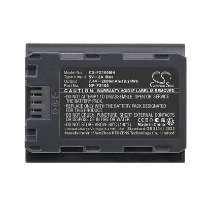 Replacement Battery for Sony A7 Mark 3 – Camera – 2600mAh / 7.4V