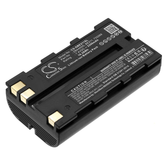 Replacement Battery for Carlson | Leica | GeoMax Zoom mechanical total stations – Equipment, Survey, Test – 2200mAh / 7.4V