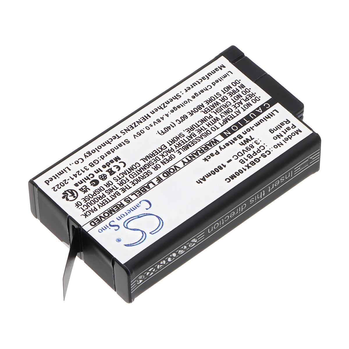 Replacement Battery for GoPro Max 2 – Camera – 1800mAh / 3.89V