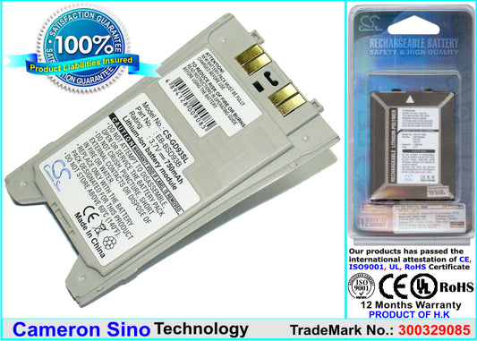Replacement Battery for Panasonic GD93 – Mobile, SmartPhone – 750mAh / 3.7V