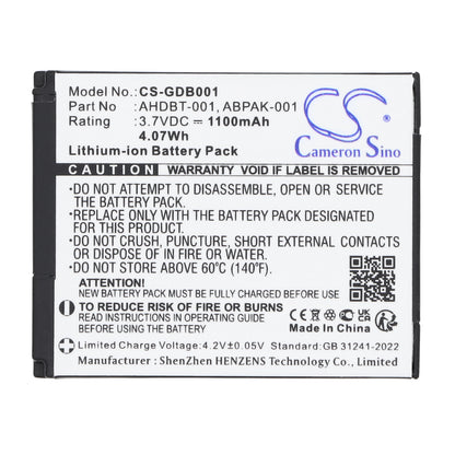Replacement Battery for GoPro Hero – Camera – 1100mAh / 3.7V