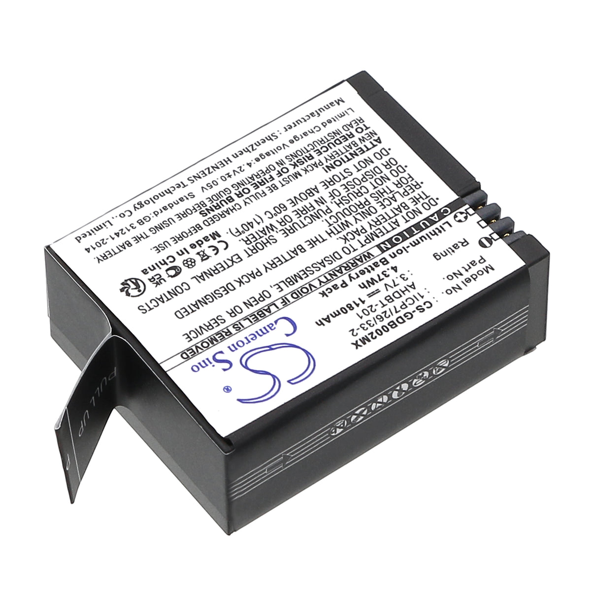 Replacement Battery for Giroptic | GoPro | Rollei | Mevo edges closer to 360 – Camera – 1180mAh / 3.7V