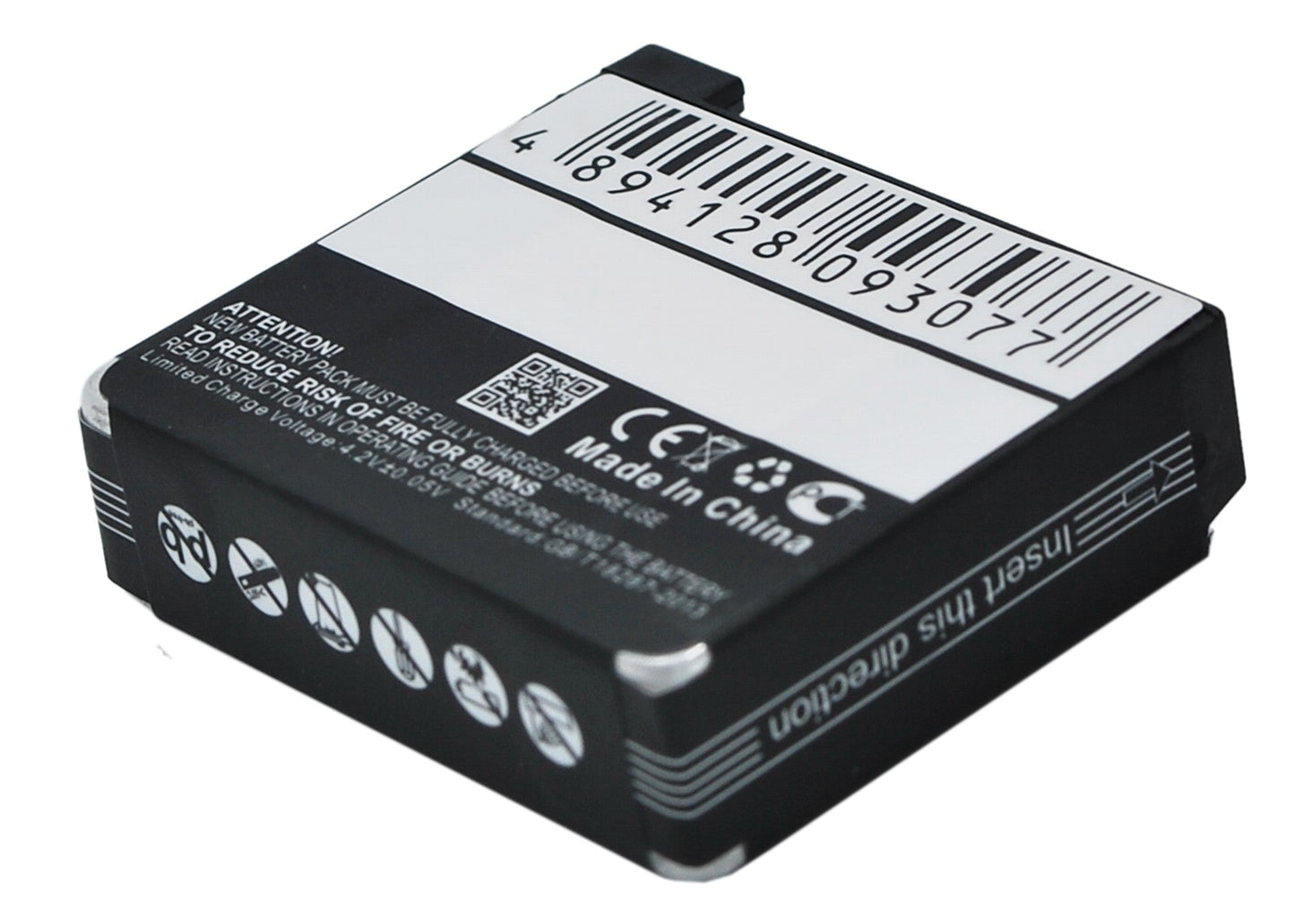 Replacement Battery for GoPro  Hero 4 – Camera – 950mAh / 3.52Wh / 3.7V