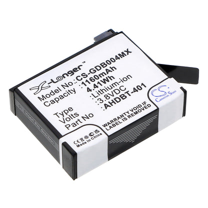 Replacement Battery for GoPro Hero 4 – Camera – 1160mAh / 3.8V