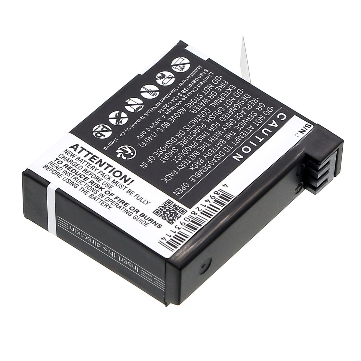 Replacement Battery for GoPro Hero 4 – Camera – 1160mAh / 3.8V