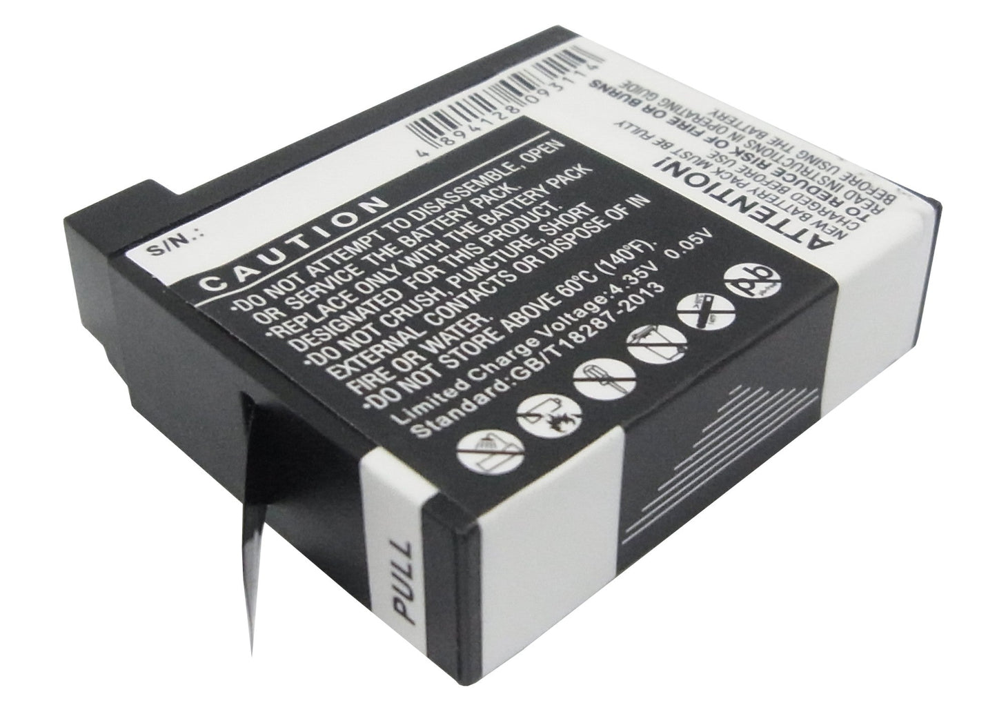 Replacement Battery for Gopro  Hero 4 – Camera – 1160mAh / 4.41Wh / 3.8V