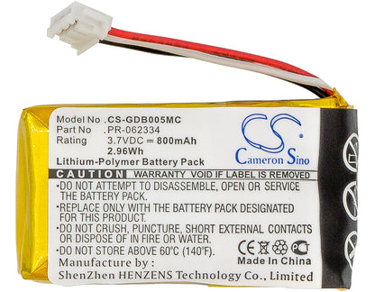Replacement Battery for Gopro  CHDHA-301 – Camera – 800mAh / 2.96Wh / 3.7V