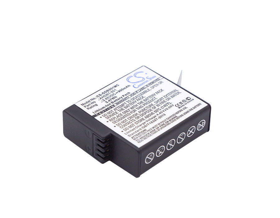 Replacement Battery for GoPro  601-10197-00 – Camera – 900mAh / 3.47Wh / 3.85V