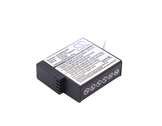 Replacement Battery for GoPro  601-10197-00 – Camera – 900mAh / 3.47Wh / 3.85V