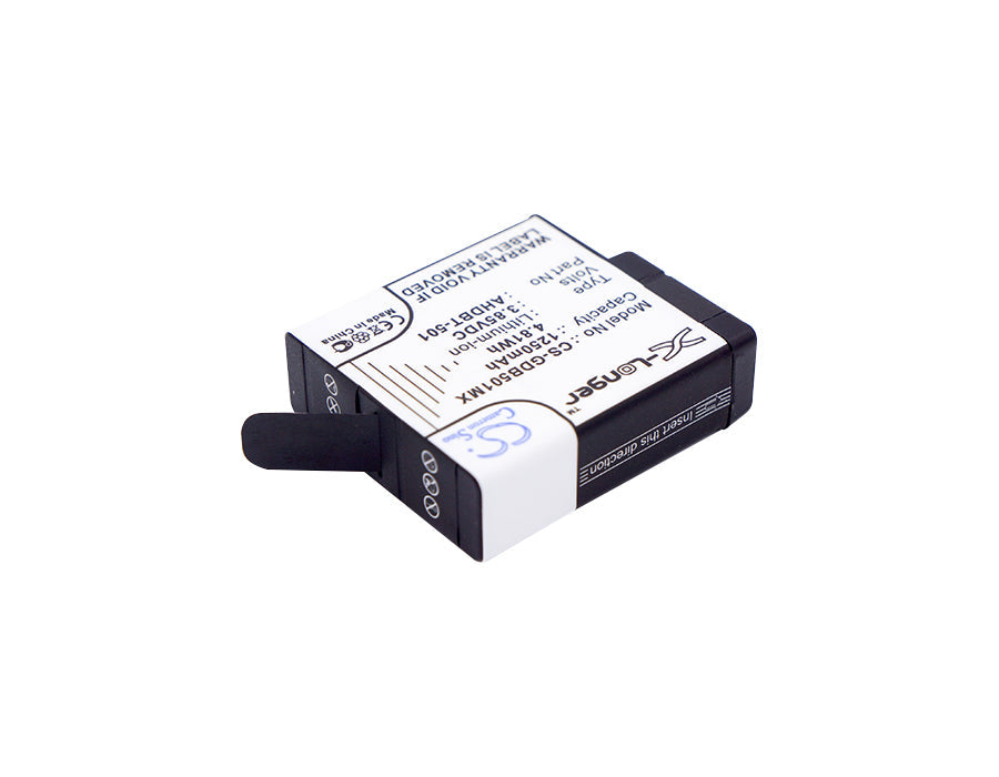 Replacement Battery for GoPro  601-10197-00 – Camera – 1250mAh / 4.81Wh / 3.85V