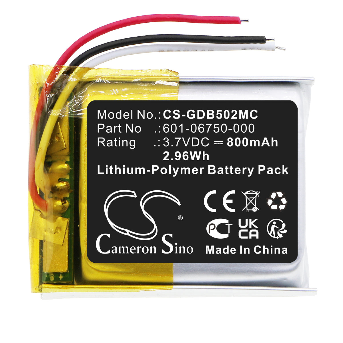 Replacement Battery for GoPro CHDHS-101 – Camera – 800mAh / 3.7V