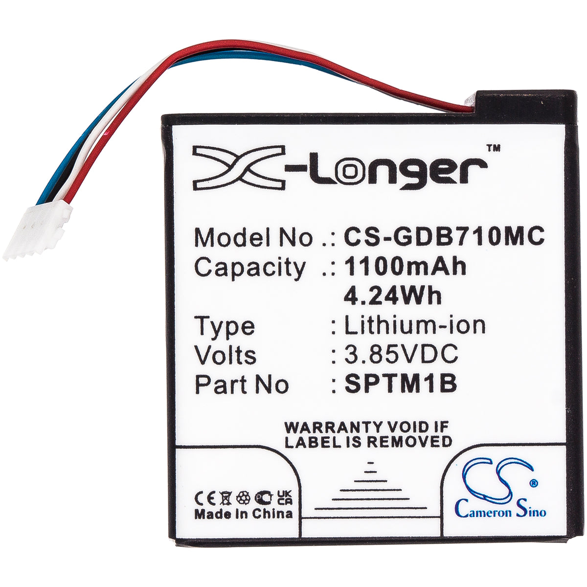 Replacement Battery for GoPro Hero 7 Silver – Camera – 1100mAh / 3.85V