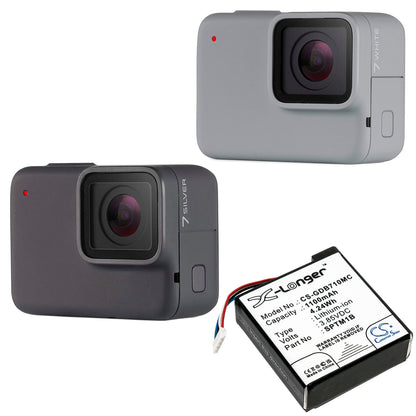 Replacement Battery for GoPro Hero 7 Silver – Camera – 1100mAh / 3.85V
