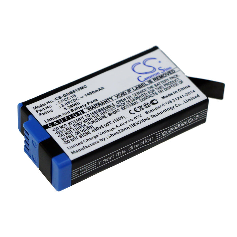 Replacement Battery for GoPro  ACBAT-001 – Camera – 1400mAh / 5.39Wh / 3.85V