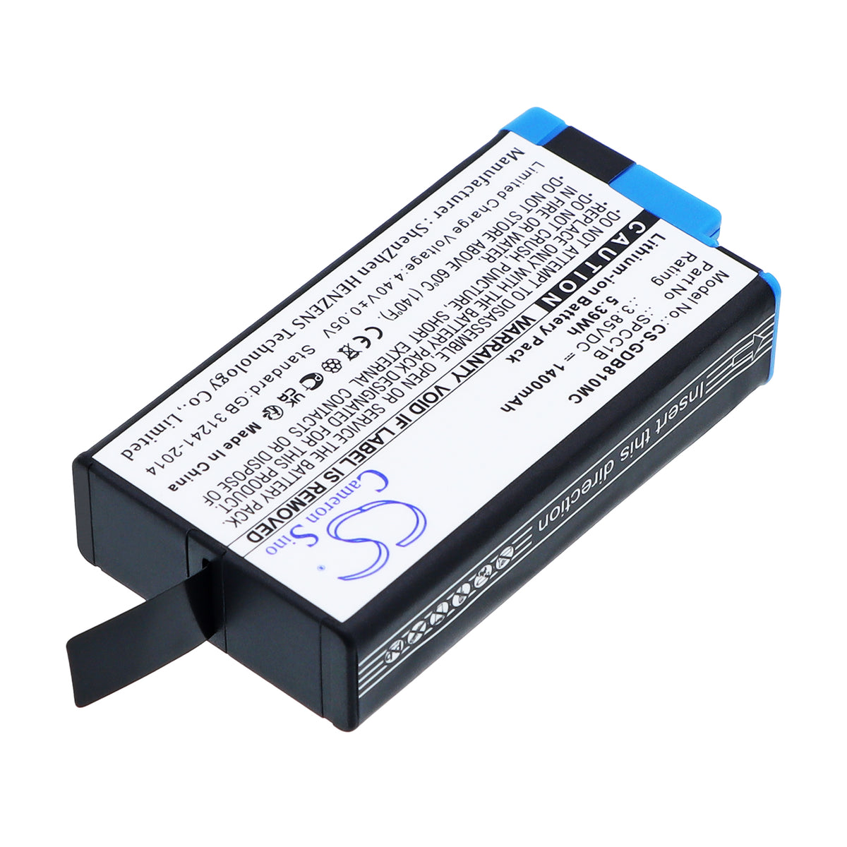 Replacement Battery for GoPro Max – Camera – 1400mAh / 3.85V