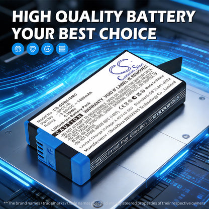 Replacement Battery for GoPro Max – Camera – 1400mAh / 3.85V