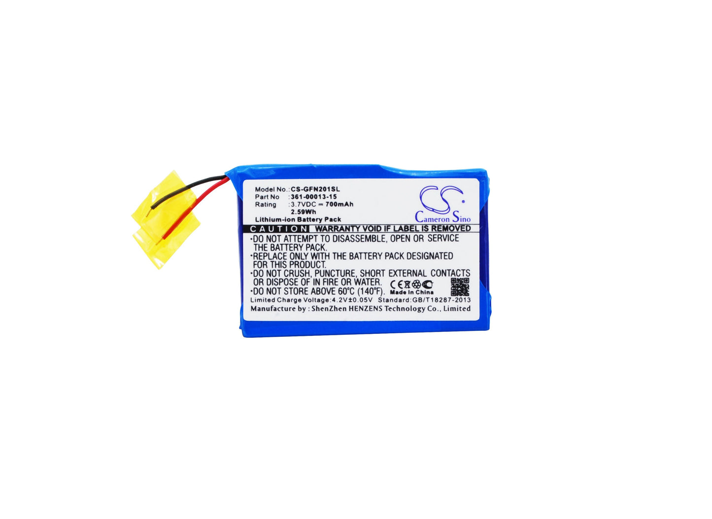 Replacement Battery for Garmin  Foretrex 101 – GPS, Navigator – 700mAh / 2.59Wh / 3.7V