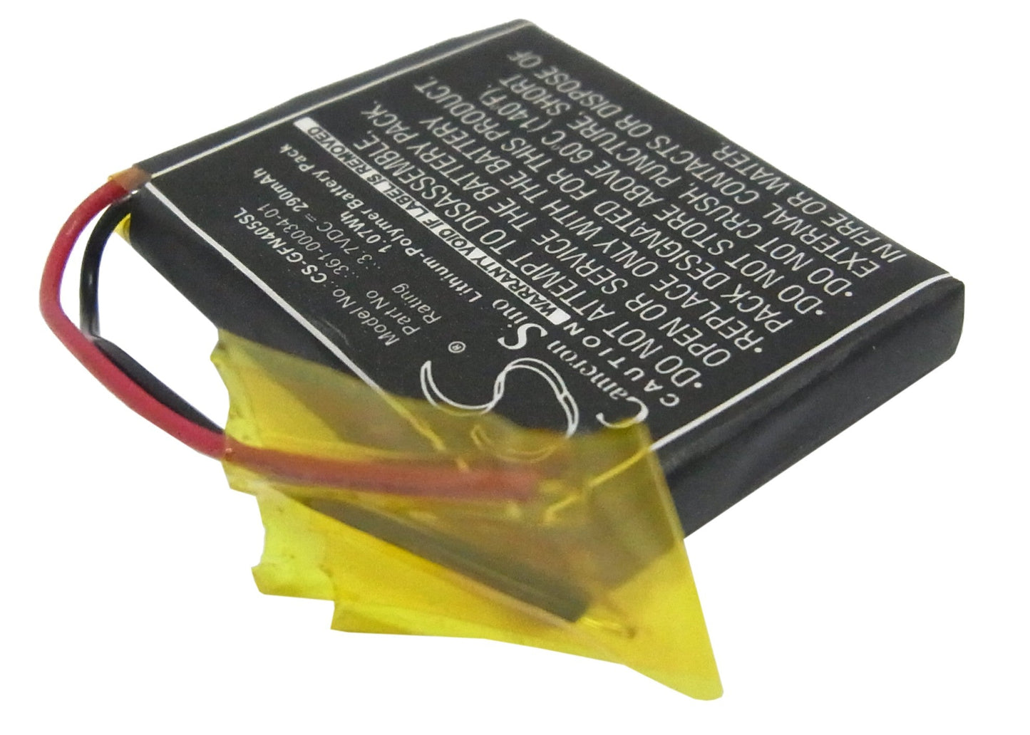 Replacement Battery for Garmin  Foretrex 401 – GPS, Navigator – 290mAh / 1.07Wh / 3.7V