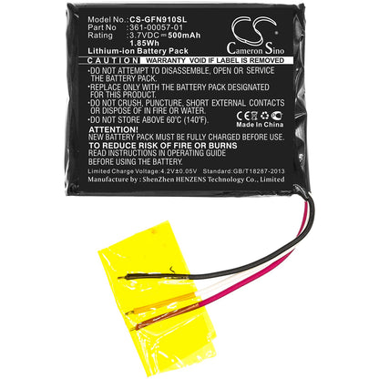 Replacement Battery for Garmin  forerunner 910XT – GPS, Navigator – 500mAh / 1.85Wh / 3.7V