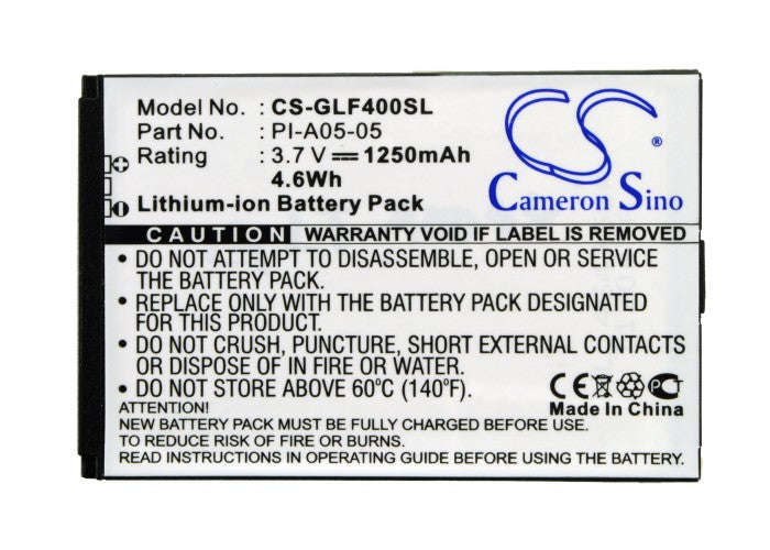 Replacement Battery for Golf Buddy  Buddy World – GPS, Navigator – 1250mAh / 4.63Wh / 3.7V
