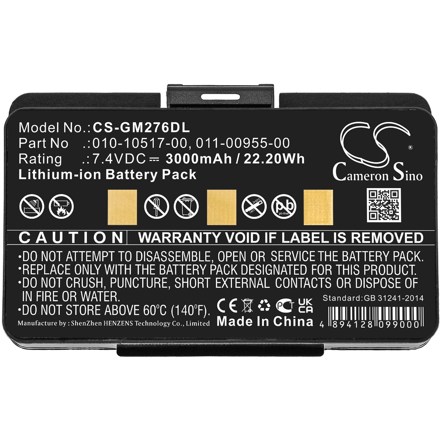 Replacement Battery for Garmin GPSMAP 276 – GPS, Navigator – 3000mAh / 7.4V - image 3