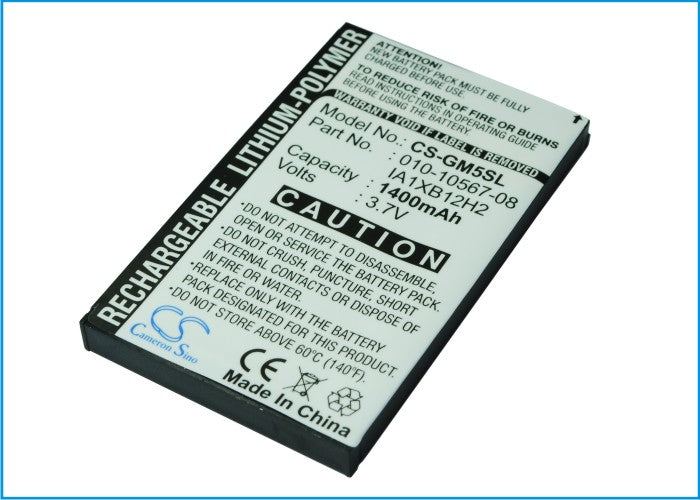 Replacement Battery for Garmin  iQue M5 – GPS, Navigator – 1400mAh / 3.7V