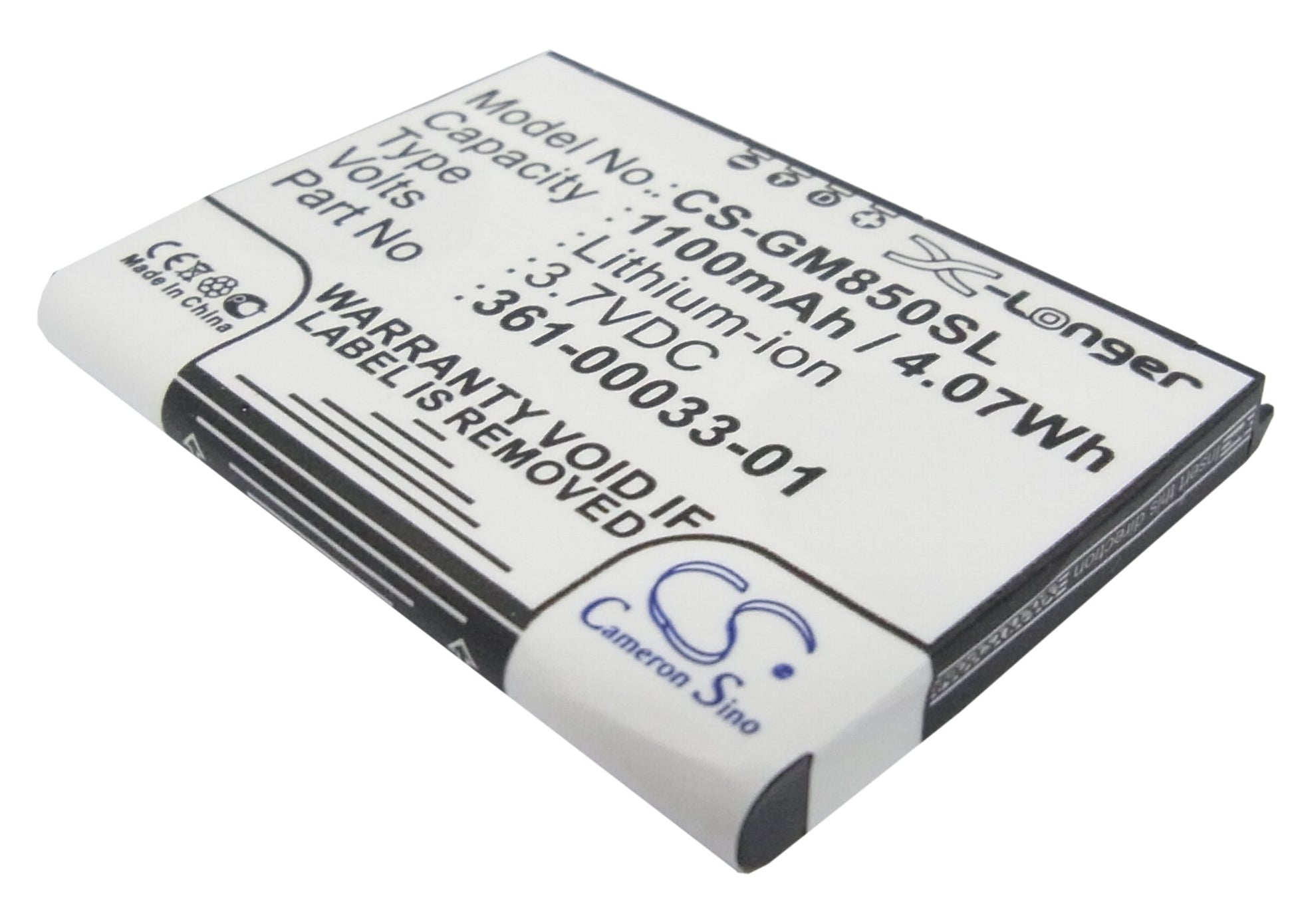 Replacement Battery for Garmin Nuvi 850 – GPS, Navigator – 1100mAh / 3.7V - image 1