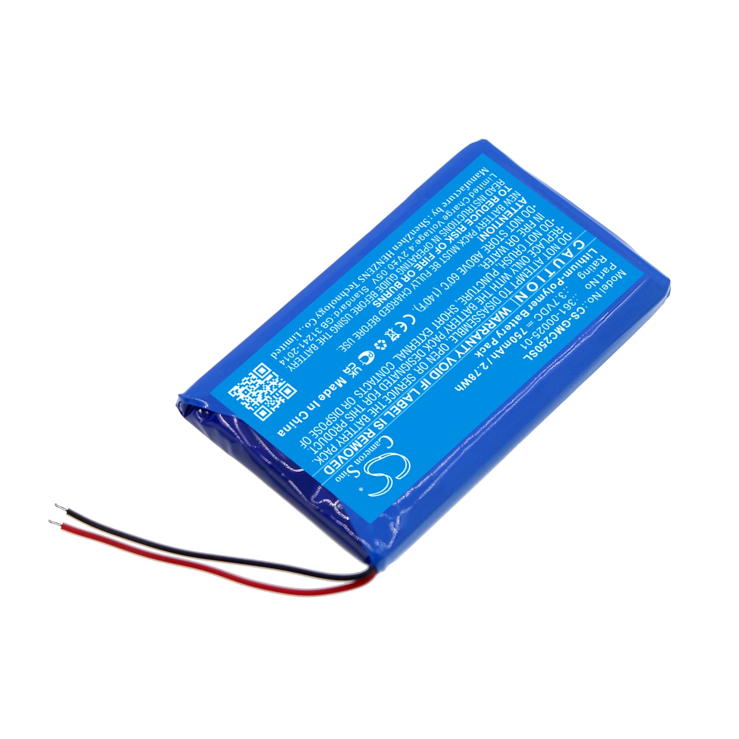 Replacement Battery for Garmin DashCam 25 – Dashcam – 750mAh / 3.7V - image 2