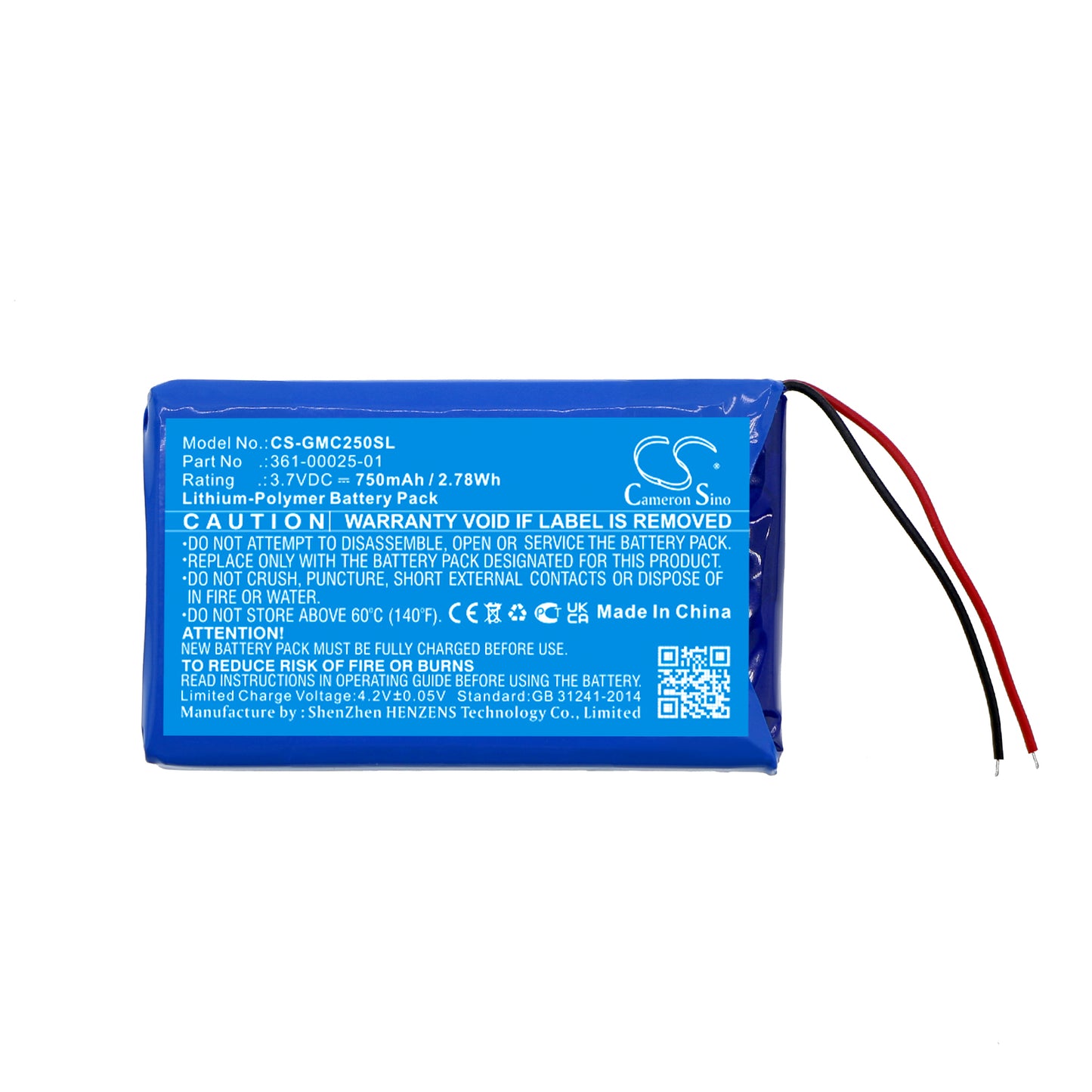 Replacement Battery for Garmin DashCam 25 – Dashcam – 750mAh / 3.7V - image 3