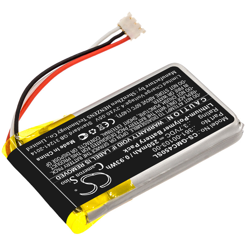 Replacement Battery for Garmin DashCam 45 – Dashcam – 250mAh / 3.7V