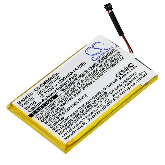 Replacement Battery for Garmin Dezl 560 – GPS, Navigator – 1250mAh / 3.7V