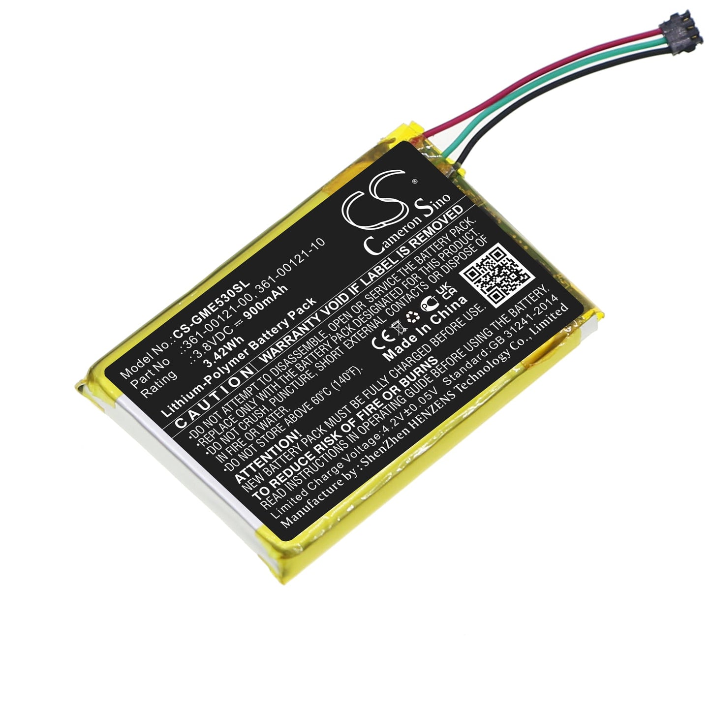 Replacement Battery for Garmin  Edge 530 – GPS, Navigator – 900mAh / 3.42Wh / 3.8V