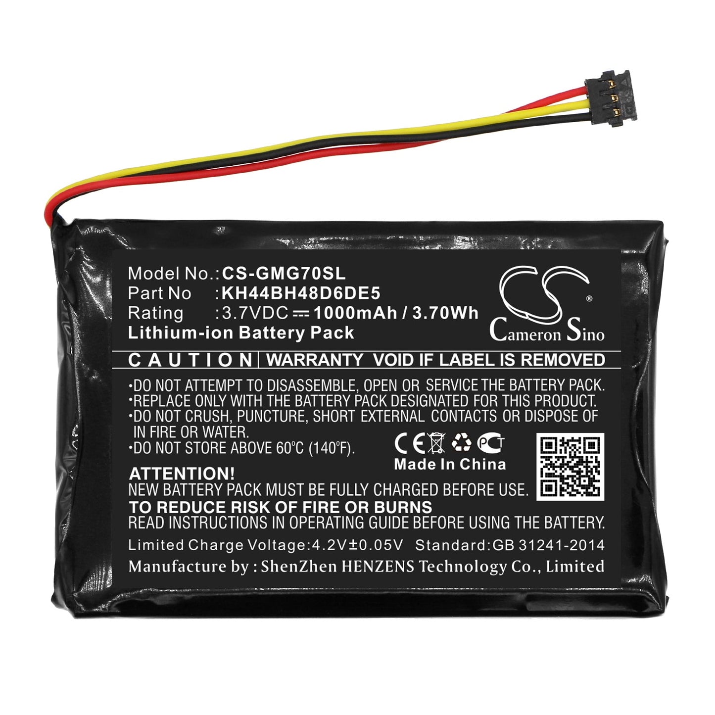 Replacement Battery for Garmin  Approach G7 – GPS, Navigator – 1000mAh / 3.70Wh / 3.7V