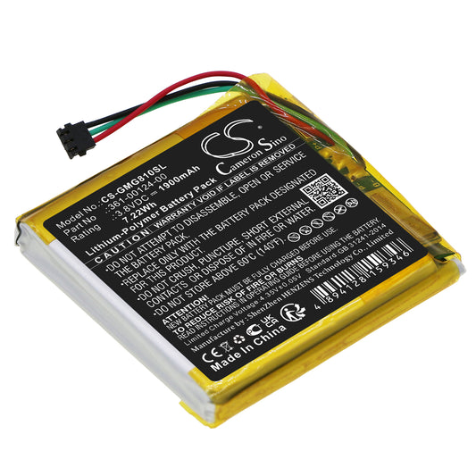 Replacement Battery for Garmin Approach G80 – GPS, Navigator – 1900mAh / 3.8V