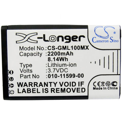 Replacement Battery for Garmin  E1GR – Camera – 2200mAh / 8.14Wh / 3.7V
