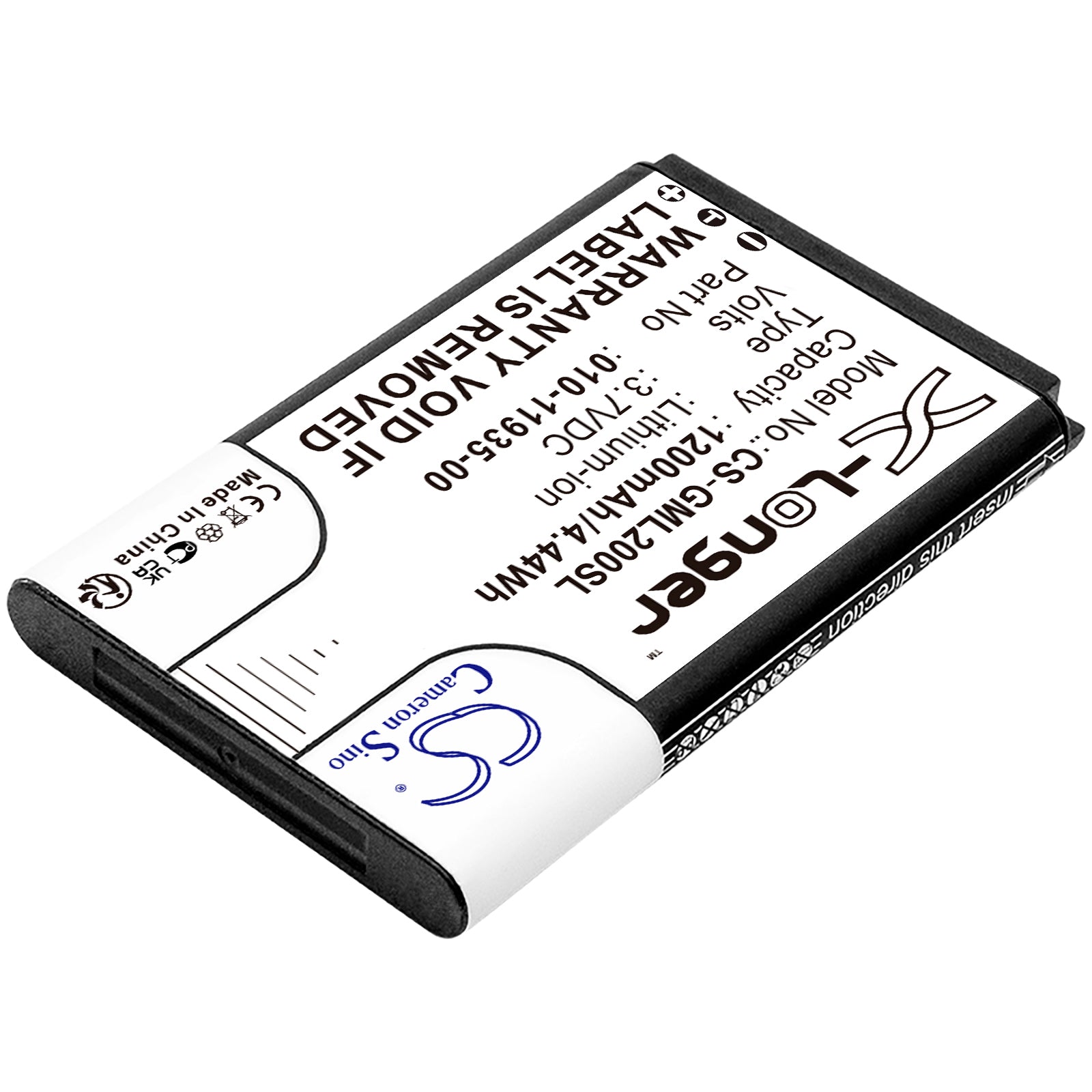 Replacement Battery for Garmin 010-01055-15 – GPS, Navigator – 1200mAh / 3.7V - image 2