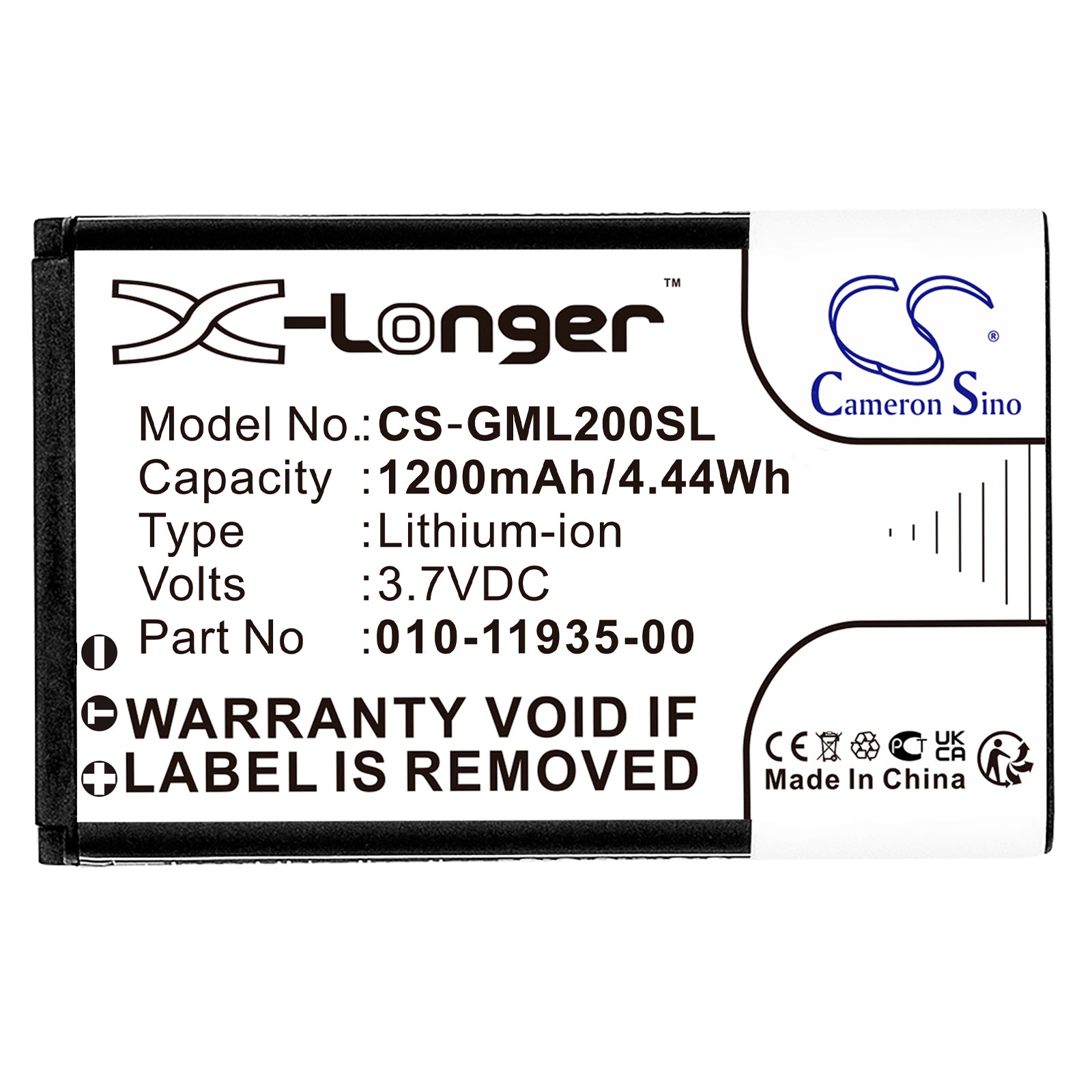 Replacement Battery for Garmin 010-01055-15 – GPS, Navigator – 1200mAh / 3.7V - image 3
