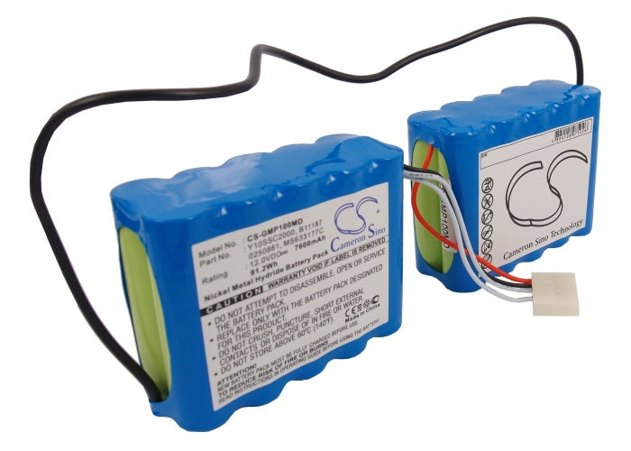 Replacement Battery for GE | Criticon Pro 1000 – Medical – 7600mAh / 12V