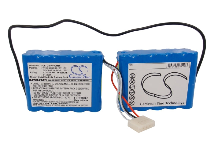 Replacement Battery for GE | Criticon Pro 1000 – Medical – 7600mAh / 12V