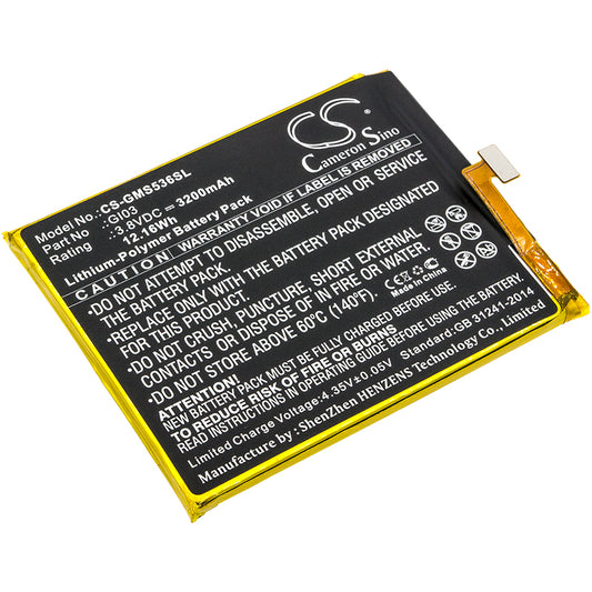 Replacement Battery for Gigaset ME pure – Mobile, SmartPhone – 3200mAh / 3.8V