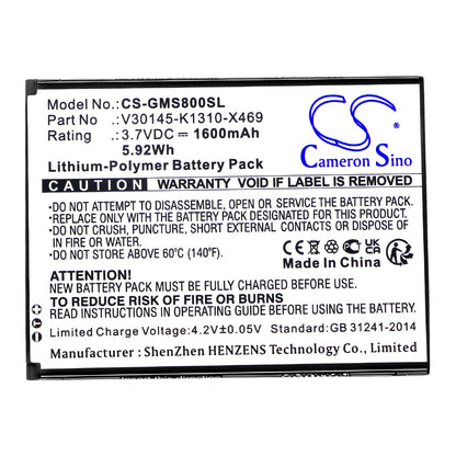 Replacement Battery for Gigaset GS80 – Mobile, SmartPhone – 1600mAh / 3.7V